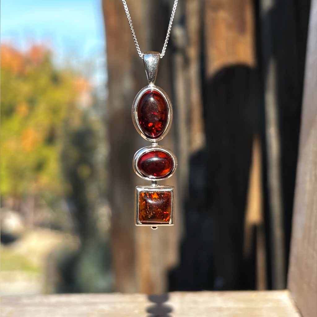 Genuine Red Baltic Amber Necklace 89$